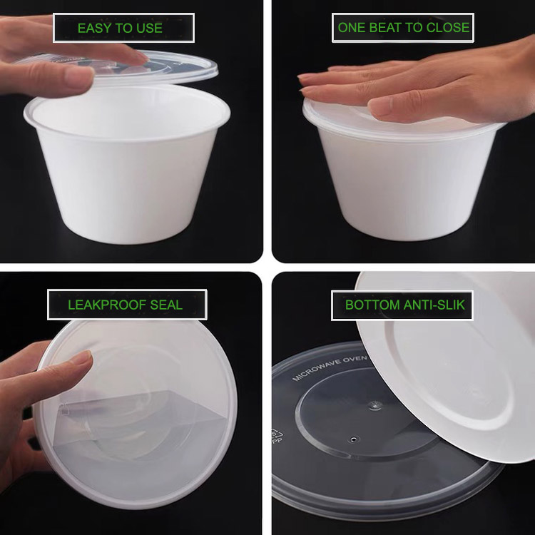 Disposable Large Round Soup Containers