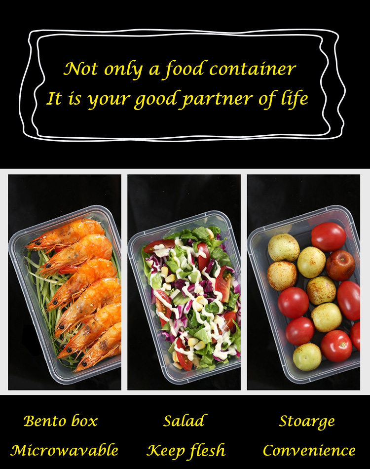 Disposable rectangle small capacity food container