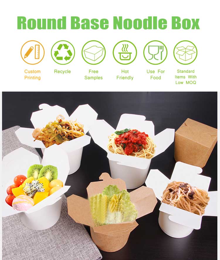 Disposable Kraft Square Noodle Box Supplier