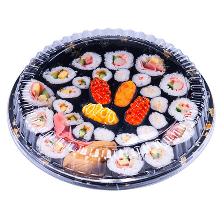 Round Sushi Plate With Lid