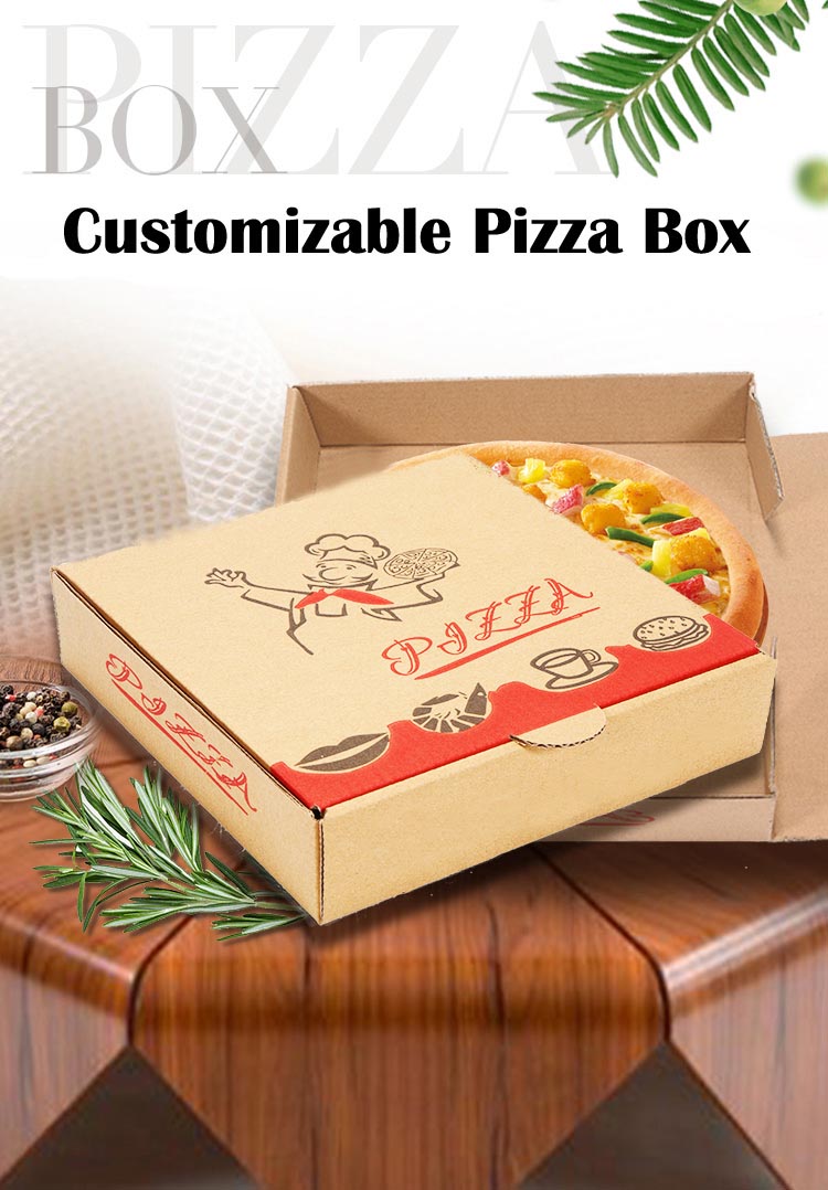 Pizzakartons aus Kraft-Wellpappe