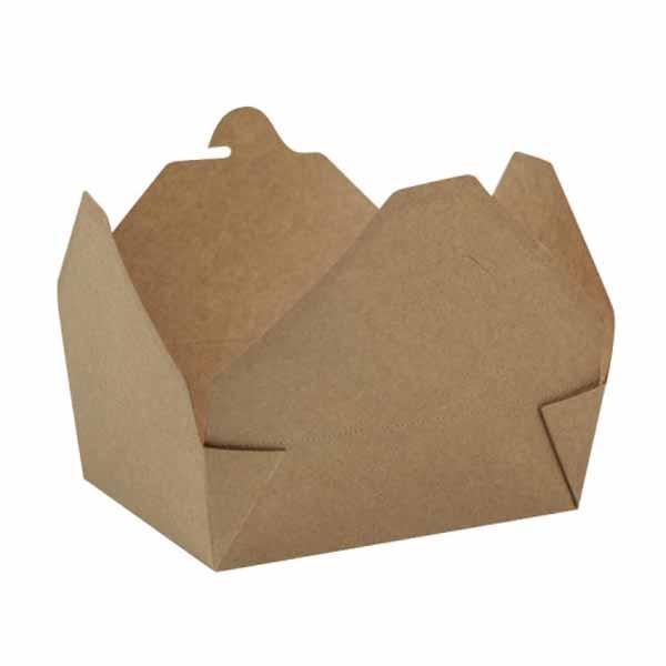 Disposable Kraft Paper Square Noodle Boxes